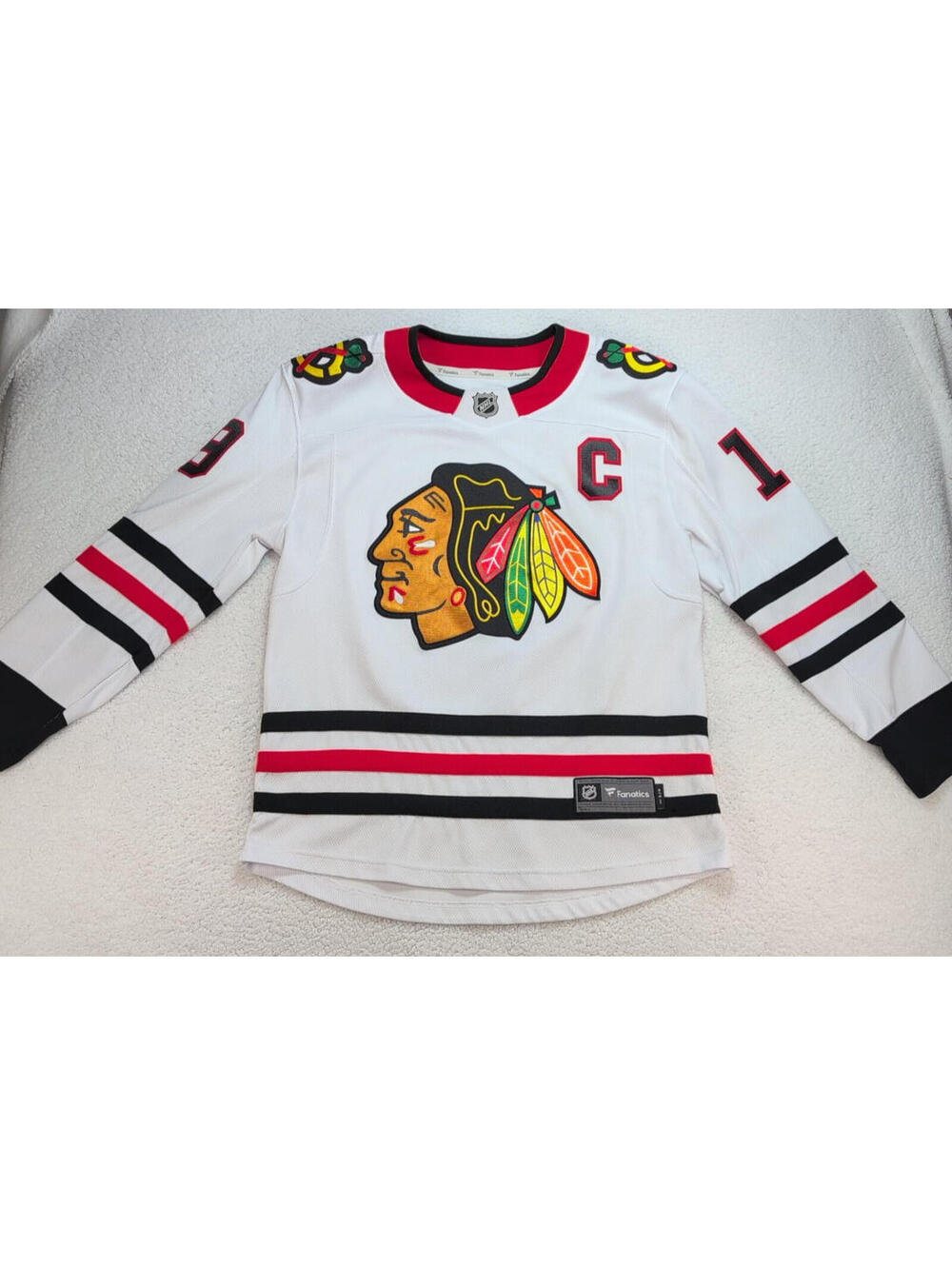 Chicago Blackhawks Fanatics #19 Jonathan Toews Jersey Men's Small NHL
